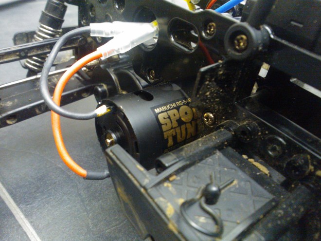 Motor attached to Blackfoot Chassis