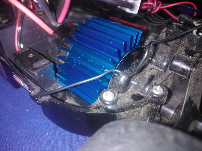 Aluminium motor heatsink