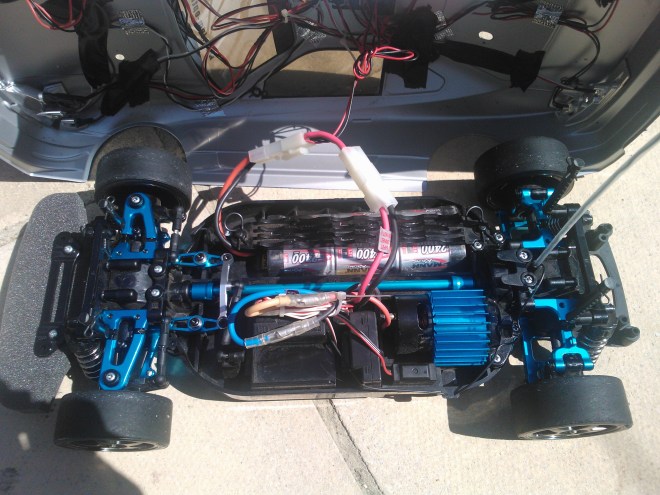 Installed Aluminium arms on my TT01 chassis